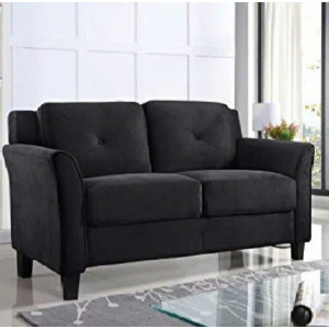 Life Black - Màu Đen : Ghế Sofa Đôi - Ngang 147cm 